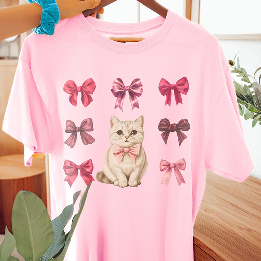 Cat & Bows T-shirt